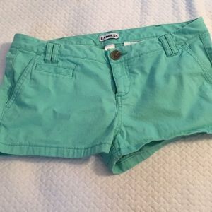 Express shorts mint green size 2